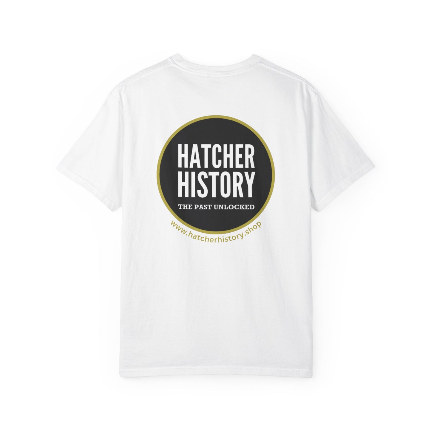 Hatcher History Logo T-Shirt — 'The Past Unlocked' Heritage Tee