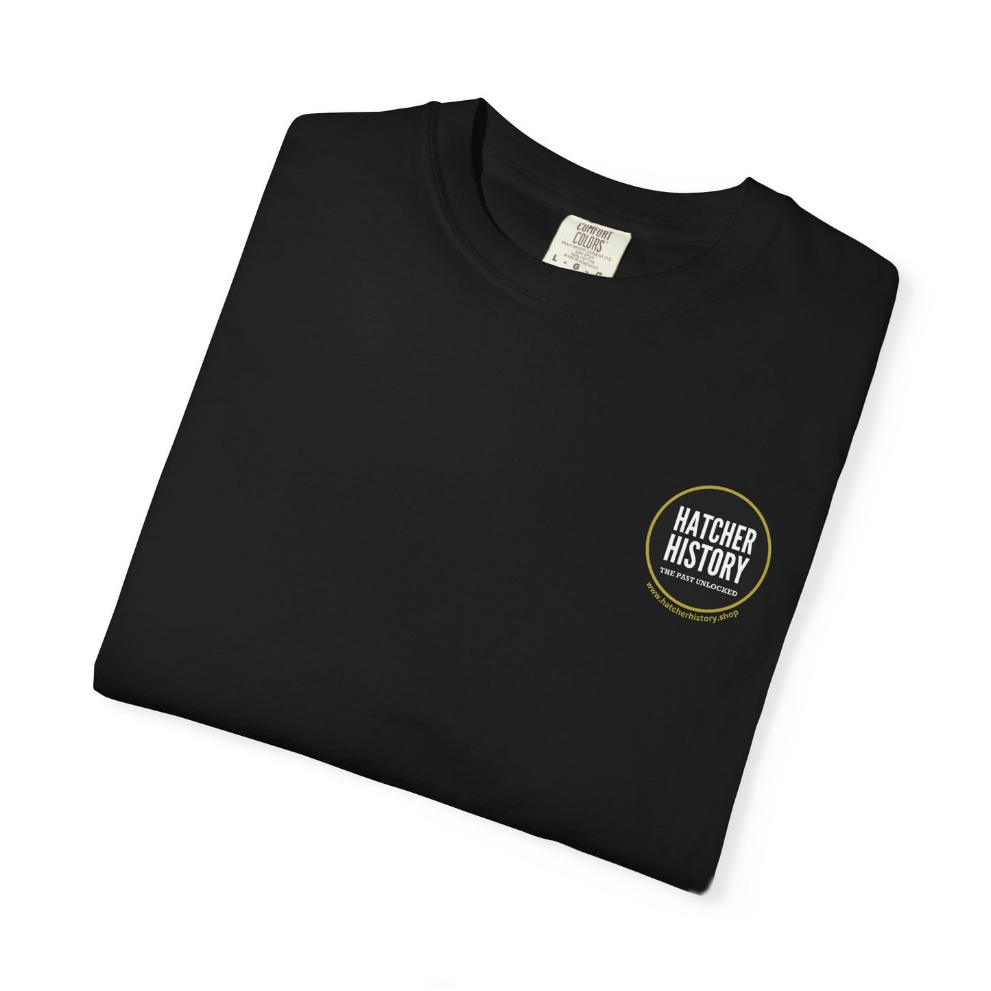Hatcher History Logo T-Shirt — 'The Past Unlocked' Heritage Tee