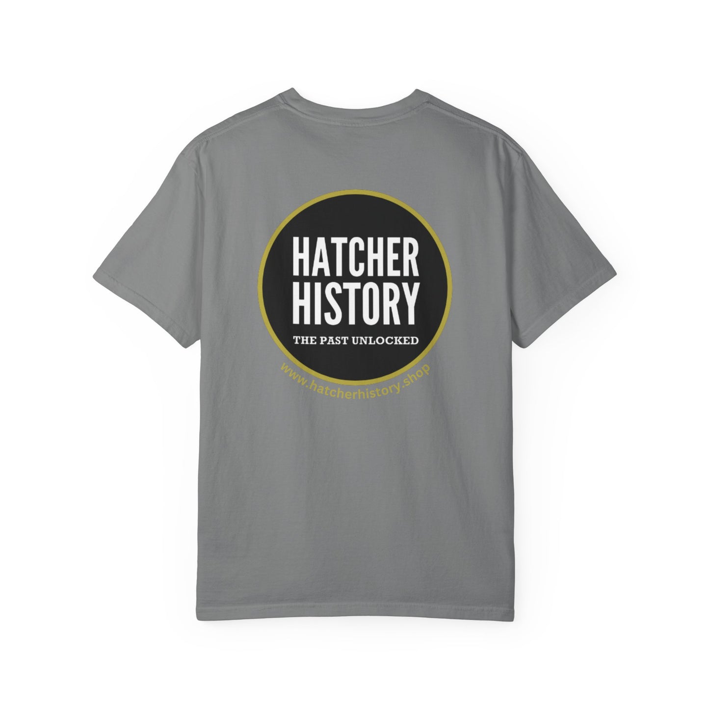 Hatcher History Logo T-Shirt — 'The Past Unlocked' Heritage Tee