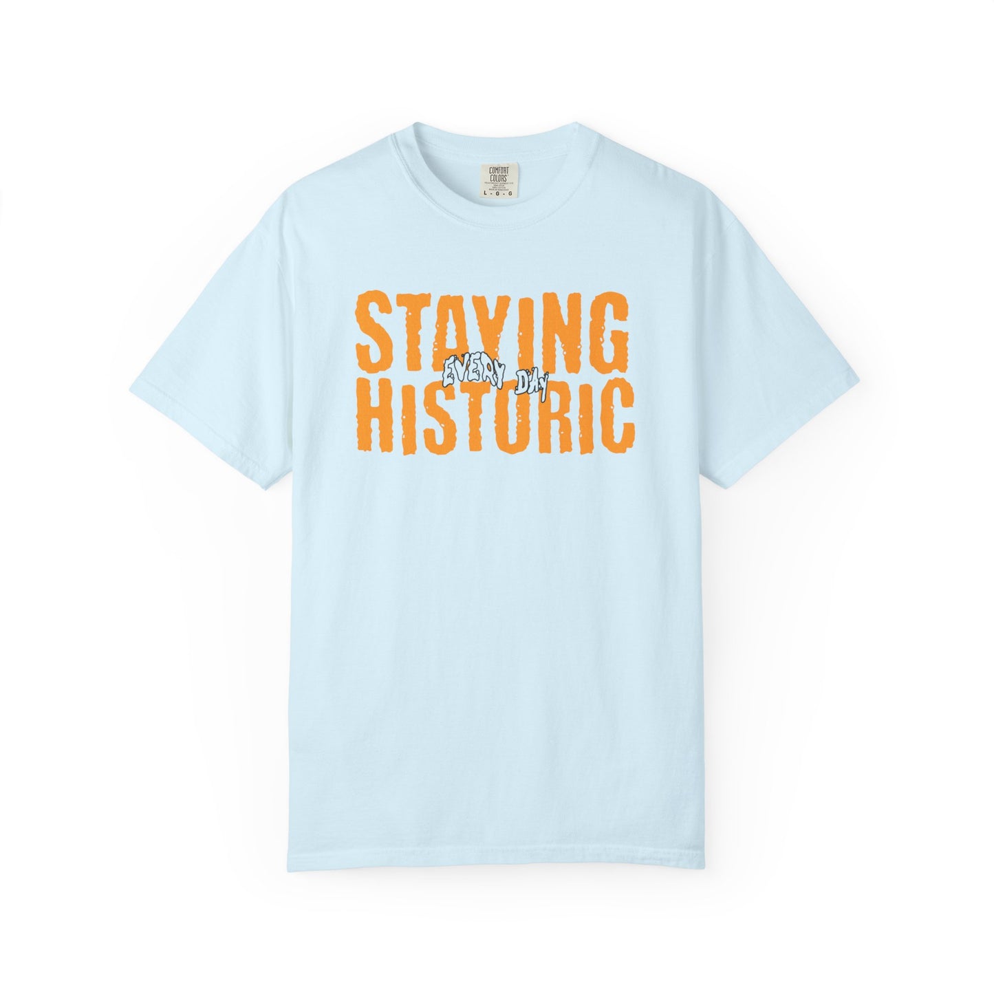 Staying Historic Retro Orange Graphic T-Shirt
