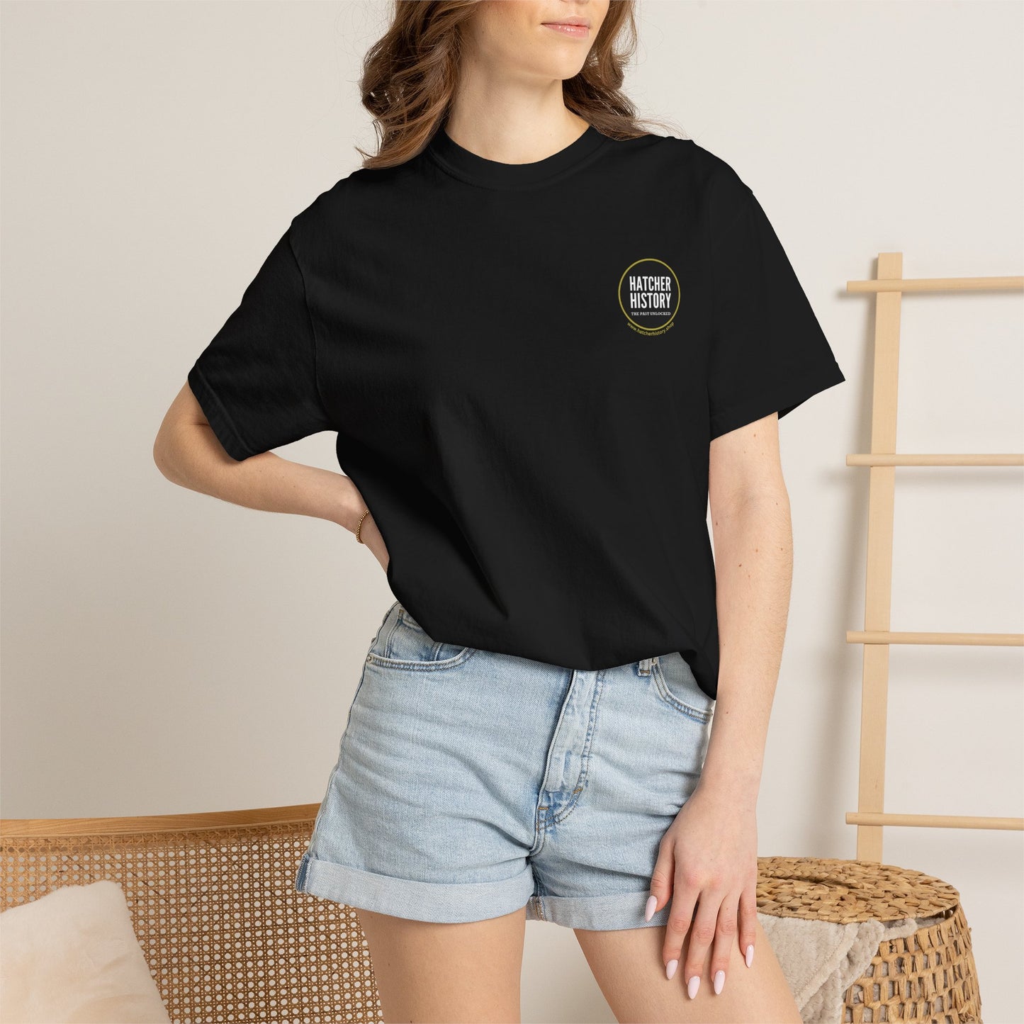 Hatcher History Logo T-Shirt — 'The Past Unlocked' Heritage Tee