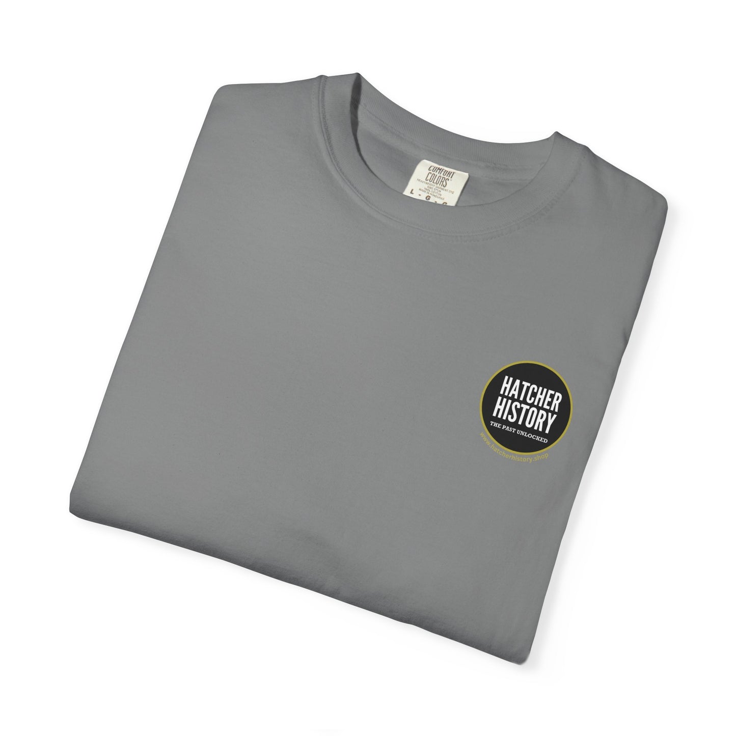 Hatcher History Logo T-Shirt — 'The Past Unlocked' Heritage Tee